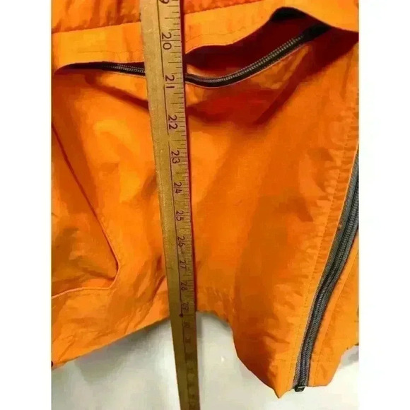 Orange Abercrombie and Fitch Gym issue Size large Windbreaker lightweight - Picture 10 of 11